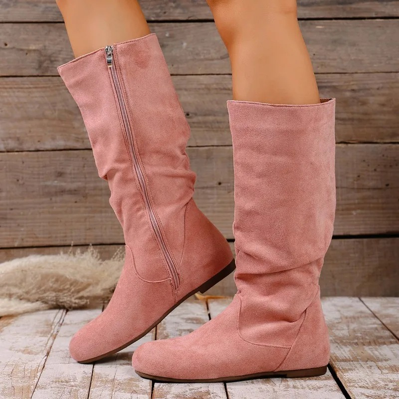 Women'S Fashion Boots 2025 - 2025 شتاء جديد عصري الجانب سستة
