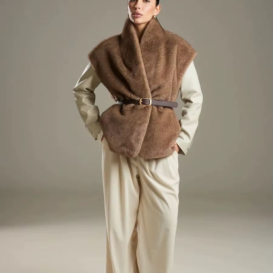 Women'S Fashion Gilet - سترة نسائية بدون أكمام من IG26،