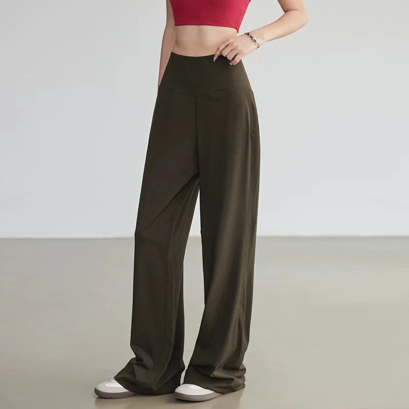 Women'S Fashion Leggings - بنطلون رياضي نسائي فضفاض مستقيم للياقة