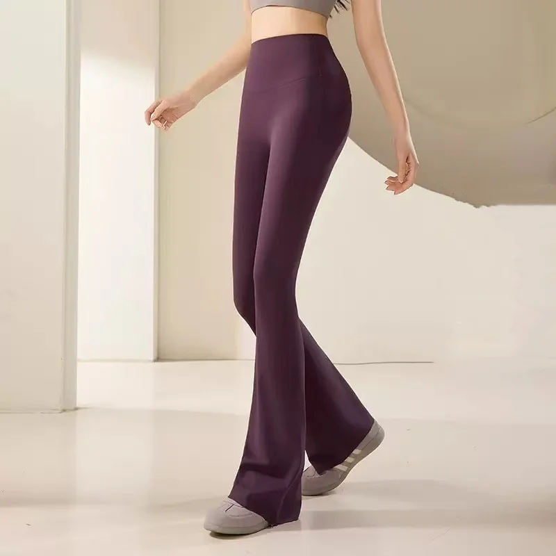 Women'S Fashion Leggings - بنطلون يوجا رياضي من قماش الجلد