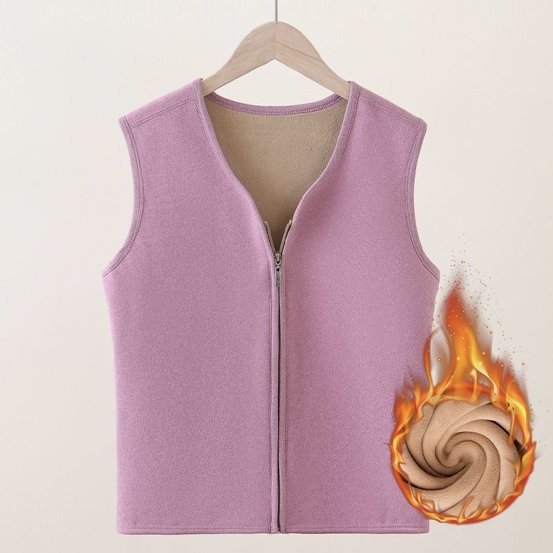 Women'S Fashion Gilet - سترة حرارية نسائية بدون أكمام، مبطنة