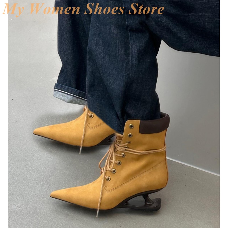 Sale Fashion Women - مدبب تو غريب نمط كعب الجوارب