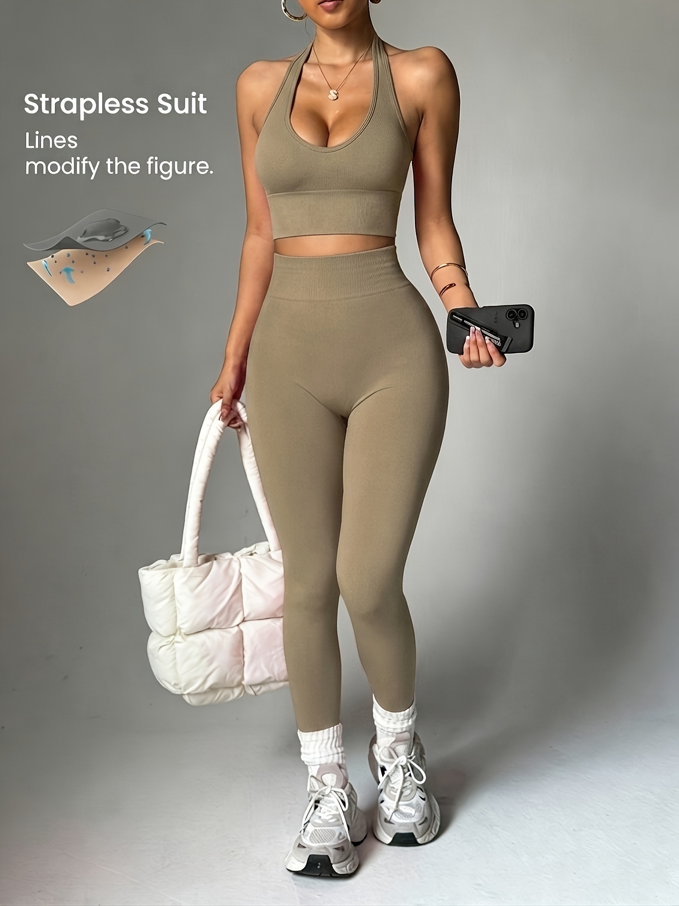 Women'S Fashion Leggings - طقم ملابس رياضية نسائية عصري متعدد