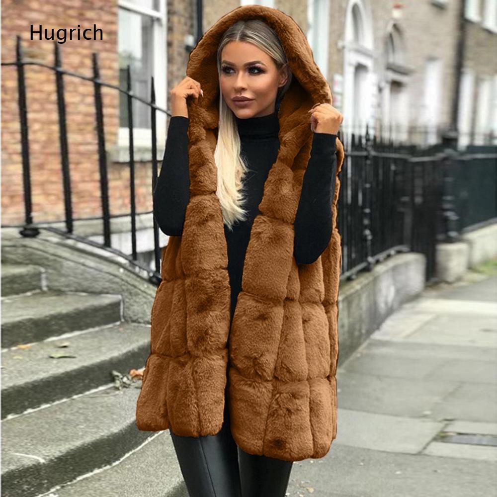 سترة نسائية بنية اللون من الفر - مراجعة Women'S Fashion Gilet وسعره