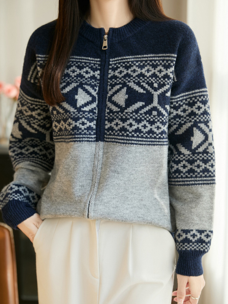 كارديجان محبوك بنمط جاكار كوري - مراجعة Women'S Fashion Gilet وسعره