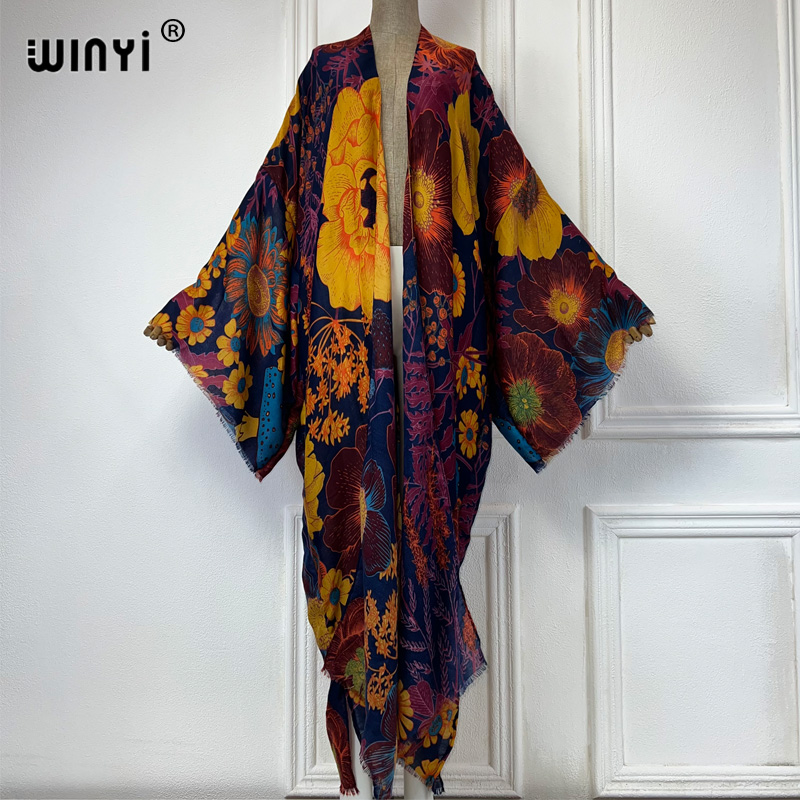 فستان كيمونو ماكسي صيفي من WIN - مراجعة Women'S Fashion Kimono وسعره