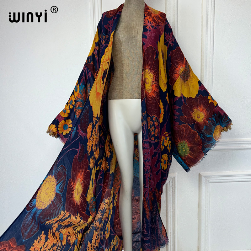 فستان كيمونو ماكسي صيفي من WIN - مراجعة Women'S Fashion Kimono وسعره