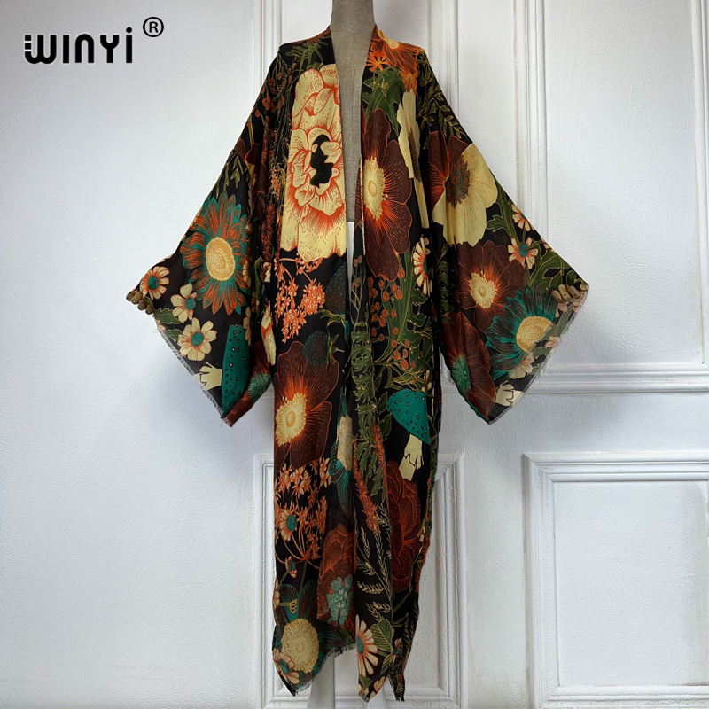 فستان كيمونو ماكسي صيفي من WIN - مراجعة Women'S Fashion Kimono وسعره
