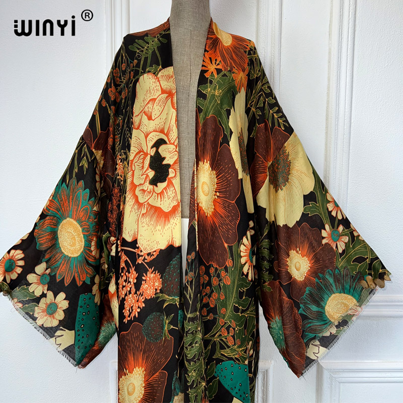 فستان كيمونو ماكسي صيفي من WIN - مراجعة Women'S Fashion Kimono وسعره