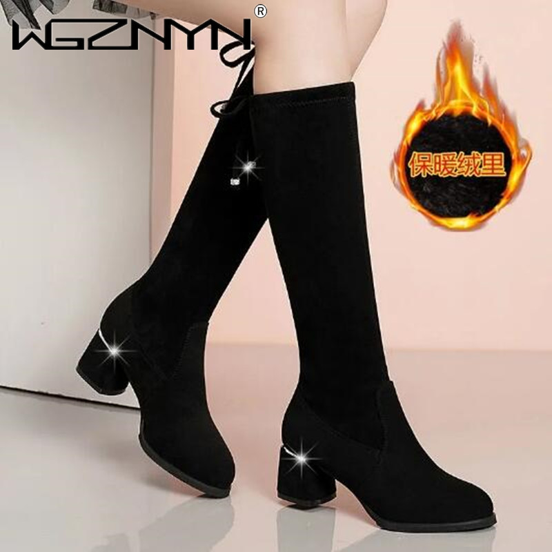 النساء الخريف الشتاء الأسود ال - مراجعة Women'S Fashion Boots 2025 وسعره