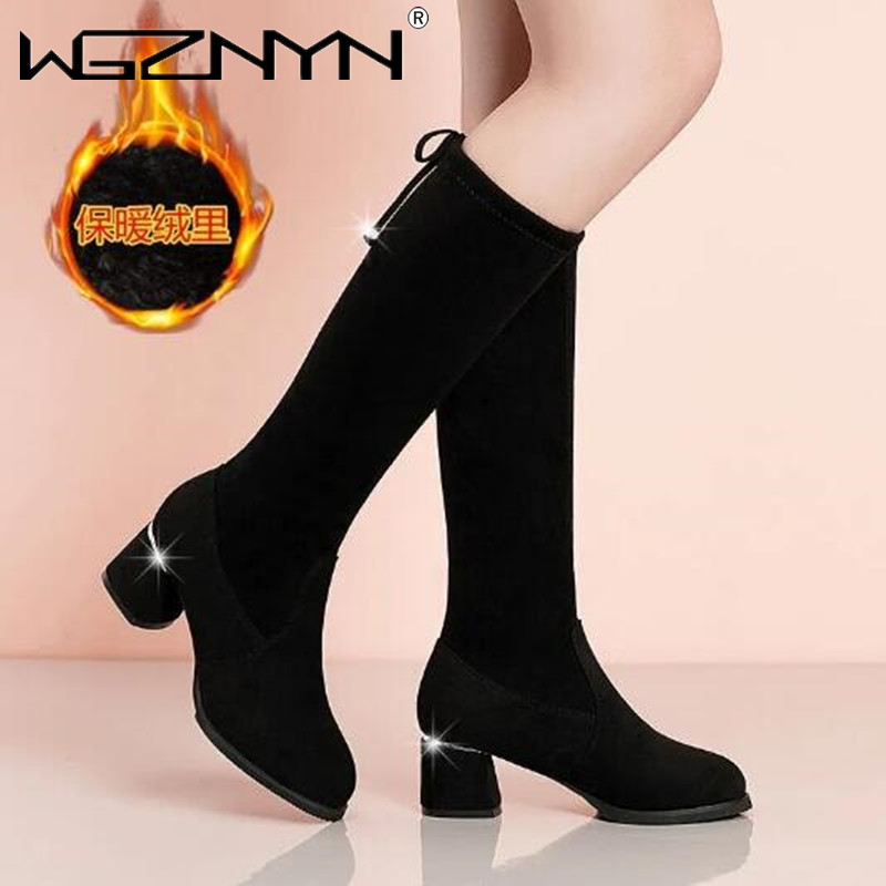 النساء الخريف الشتاء الأسود ال - مراجعة Women'S Fashion Boots 2025 وسعره