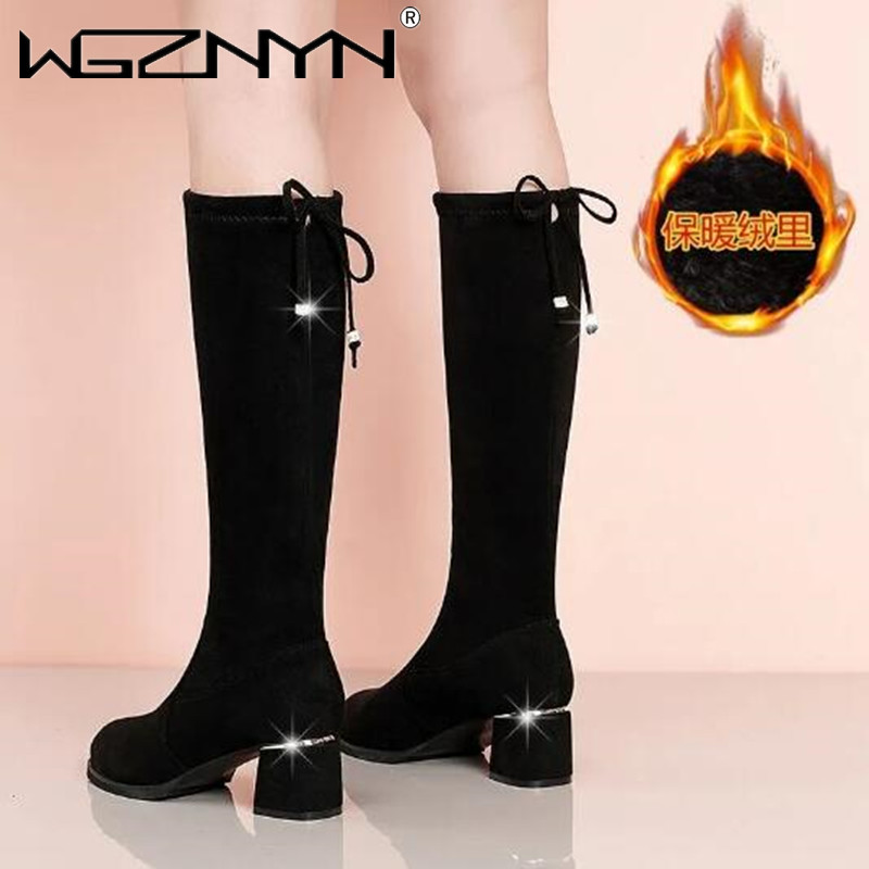 النساء الخريف الشتاء الأسود ال - مراجعة Women'S Fashion Boots 2025 وسعره
