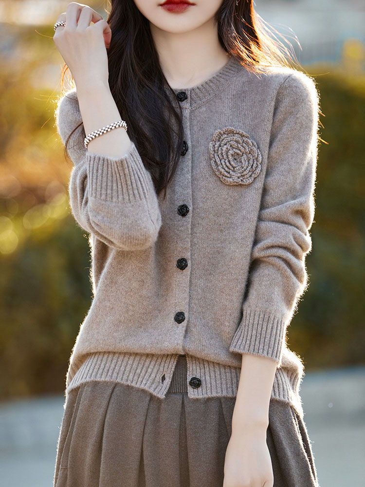 زهرة سترة مشغولة من الصوف طويل - مراجعة Women'S Fashion Gilet وسعره