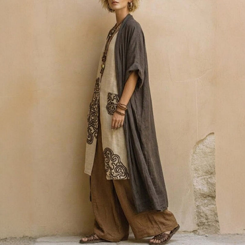 طقم كيمونو بوهو مفتوح من الأما - مراجعة Women'S Fashion Kimono وسعره