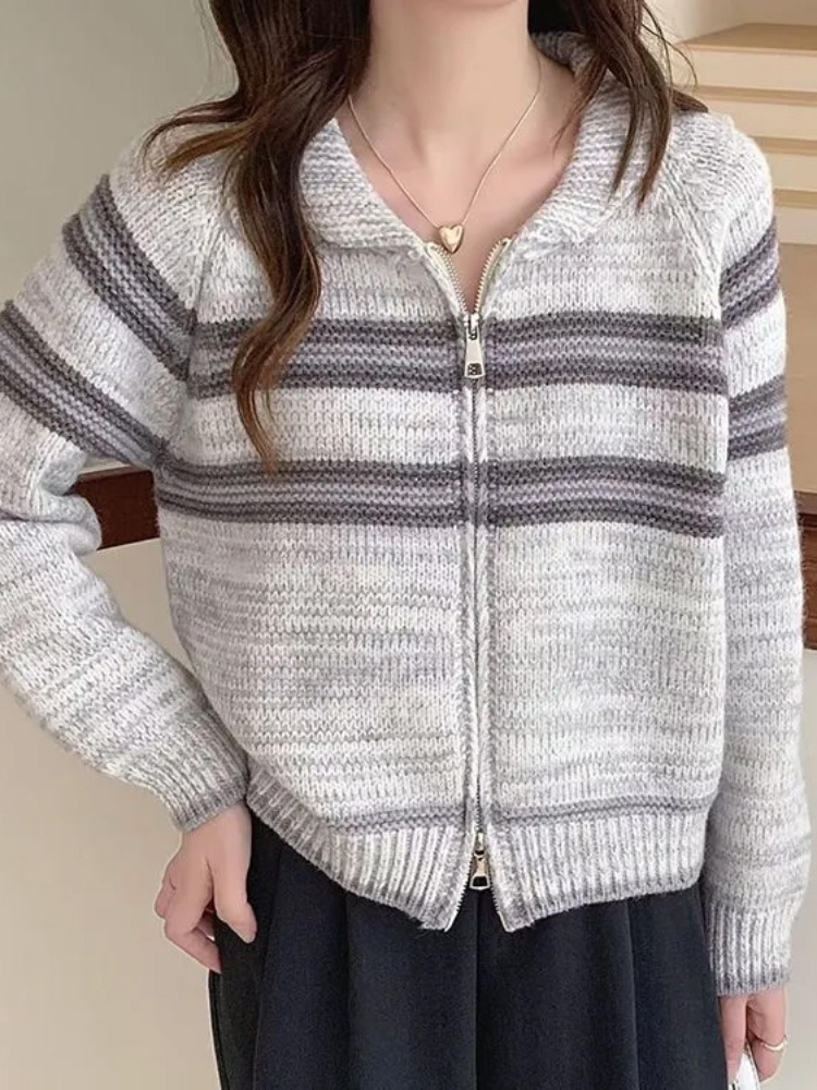 بدوره إلى أسفل طوق مخطط سترة م - مراجعة Women'S Fashion Gilet وسعره