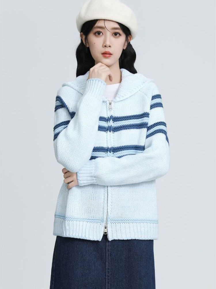 بدوره إلى أسفل طوق مخطط سترة م - مراجعة Women'S Fashion Gilet وسعره