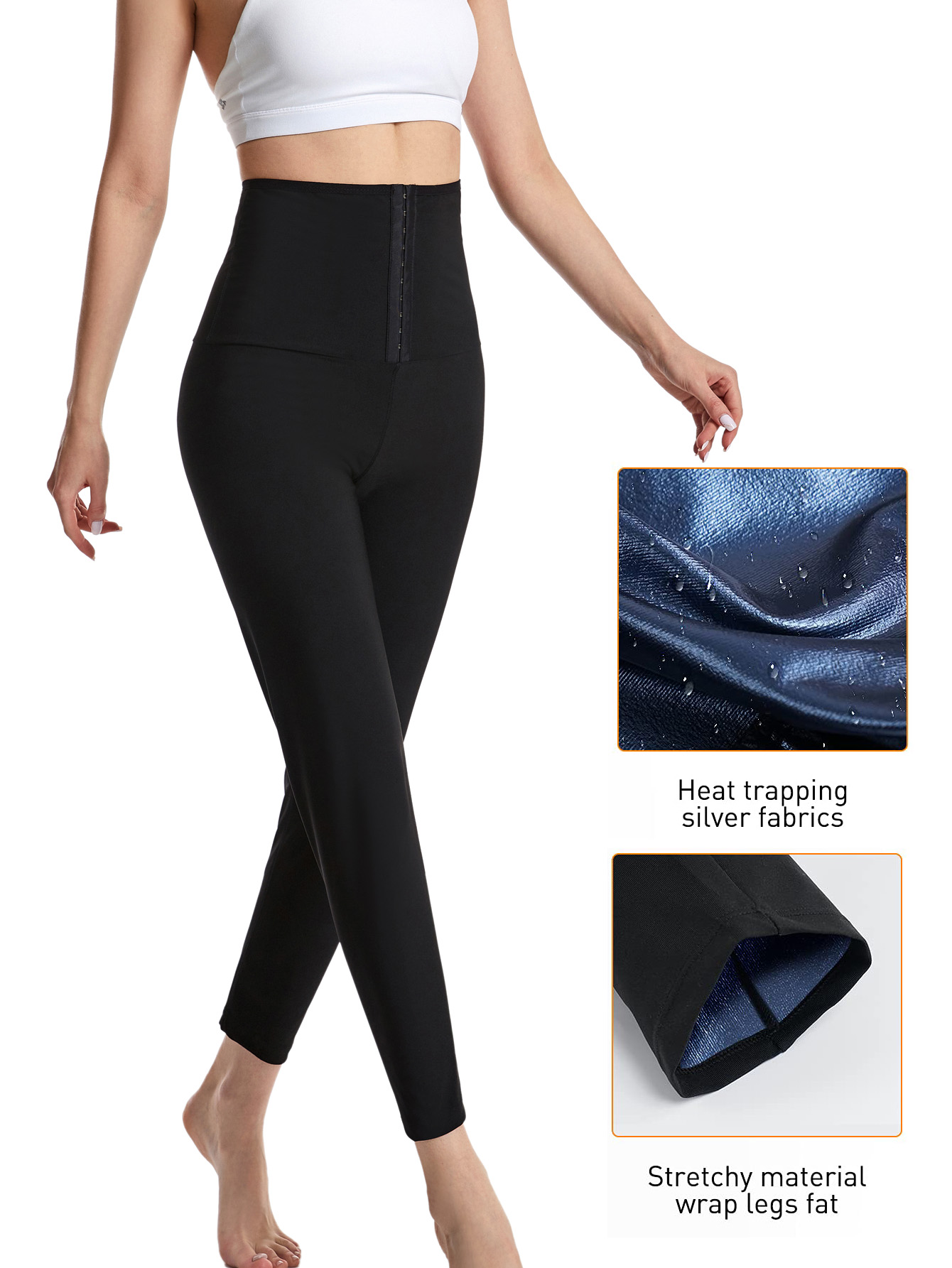 بنطلون ساونا نسائي عالي الخصر  - مراجعة Women'S Fashion Leggings وسعره