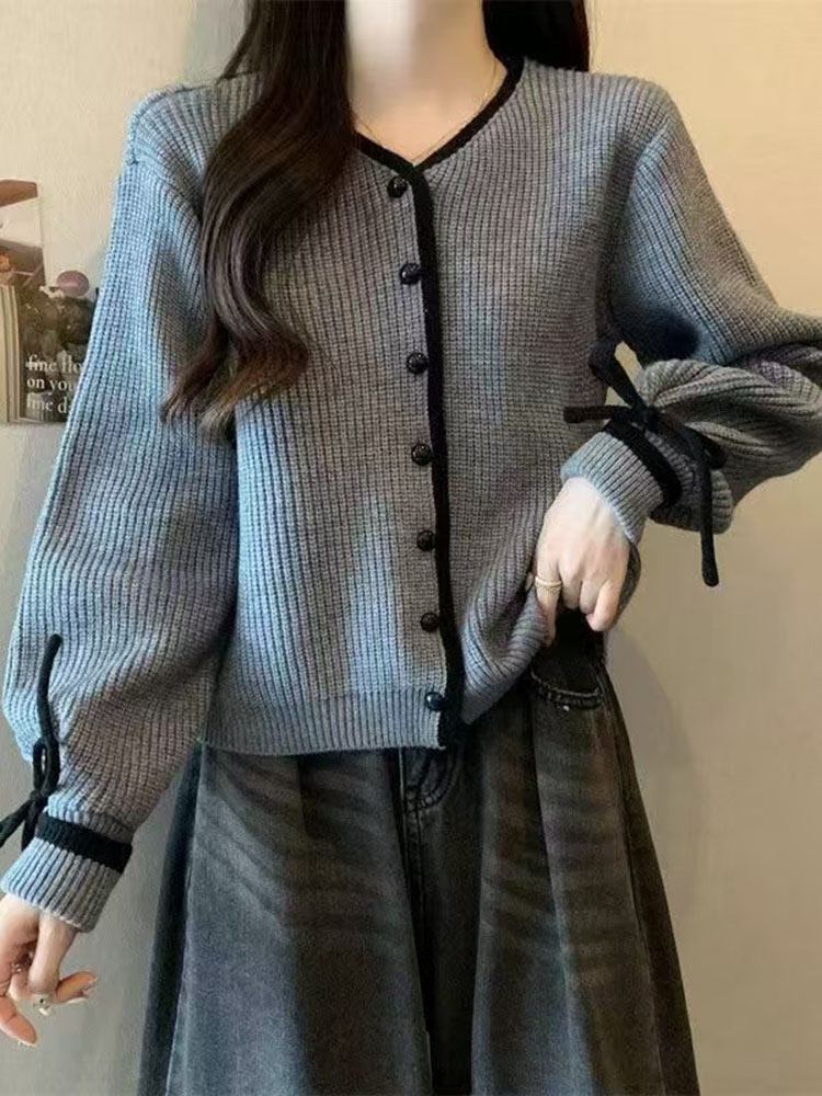 فضفاض مخطط الخامس الرقبة سترة  - مراجعة Women'S Fashion Gilet وسعره