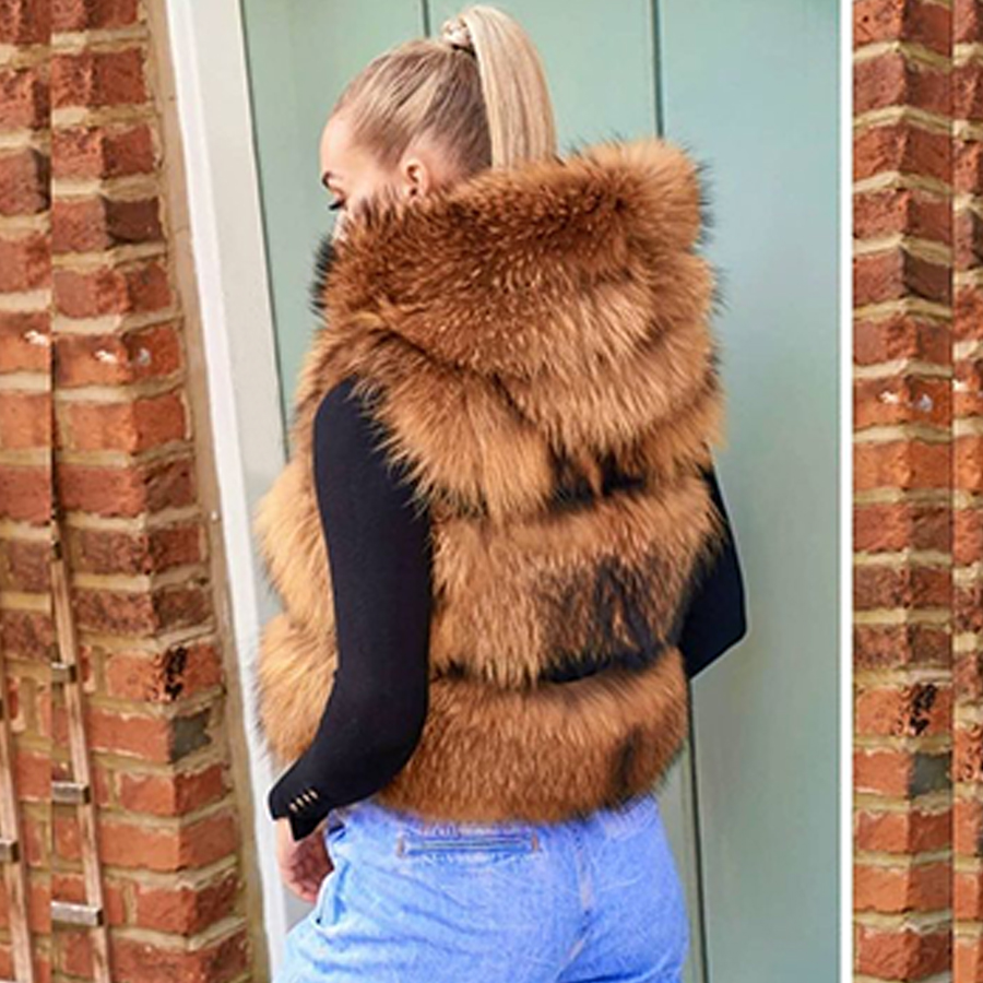حقيقي الراكون الفراء سترة المر - مراجعة Women'S Fashion Gilet وسعره