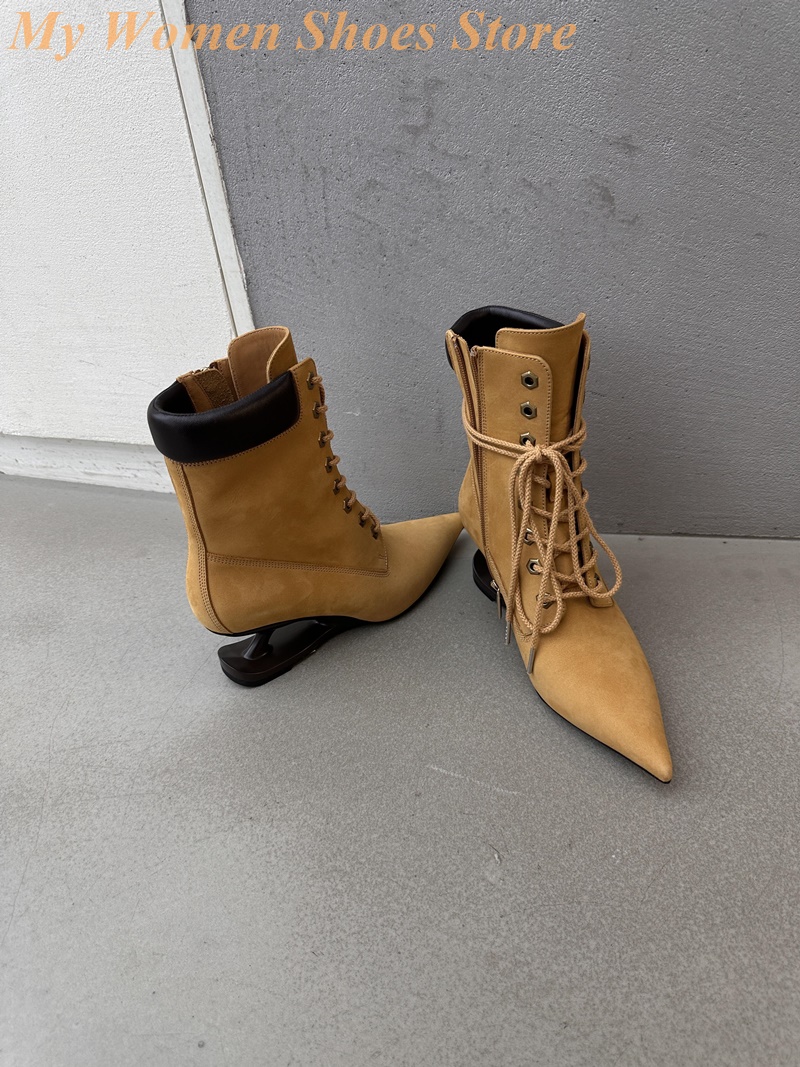 مدبب تو غريب نمط كعب الجوارب ا - مراجعة Sale Fashion Women وسعره