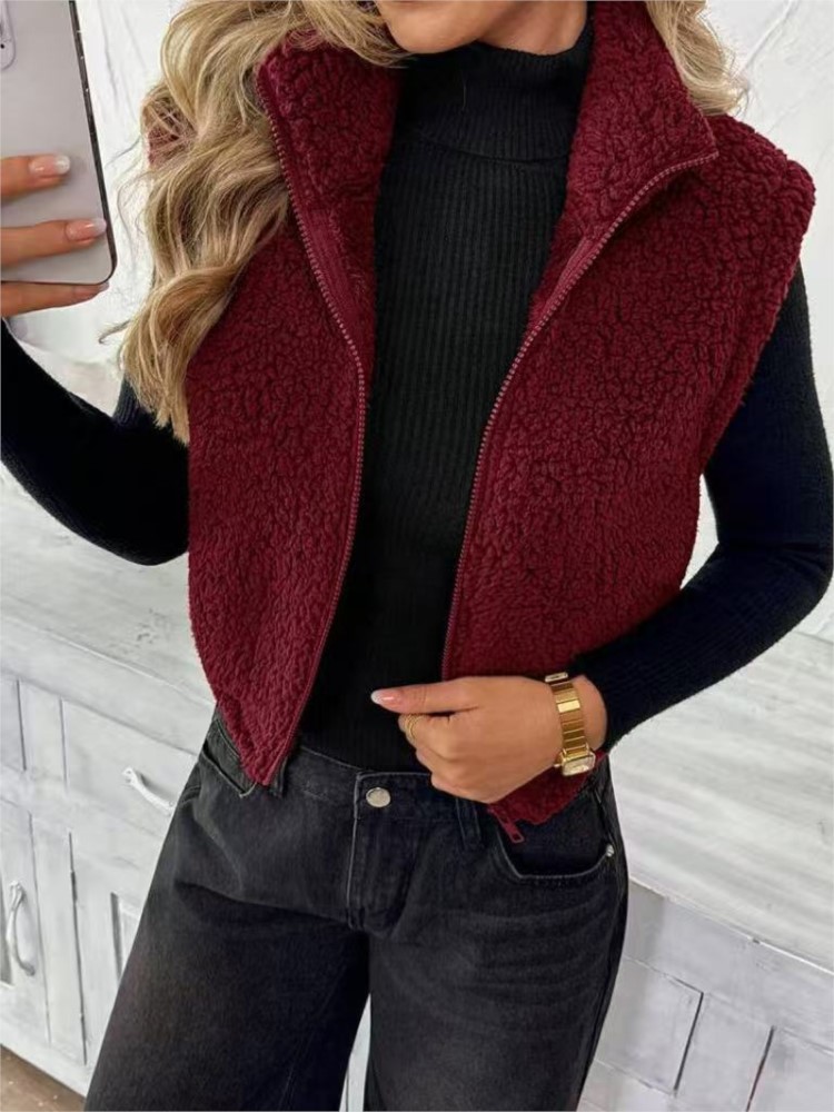 سترة نسائية من الفرو الناعم، ت - مراجعة Women'S Fashion Gilet وسعره