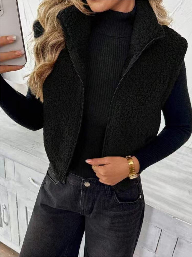 سترة نسائية من الفرو الناعم، ت - مراجعة Women'S Fashion Gilet وسعره