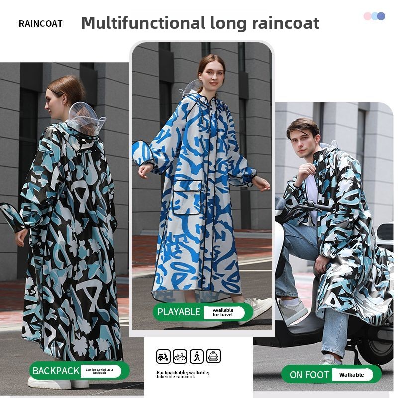 معطف مطر طويل مموه للبالغين، م - مراجعة Women'S Fashion Raincoat وسعره